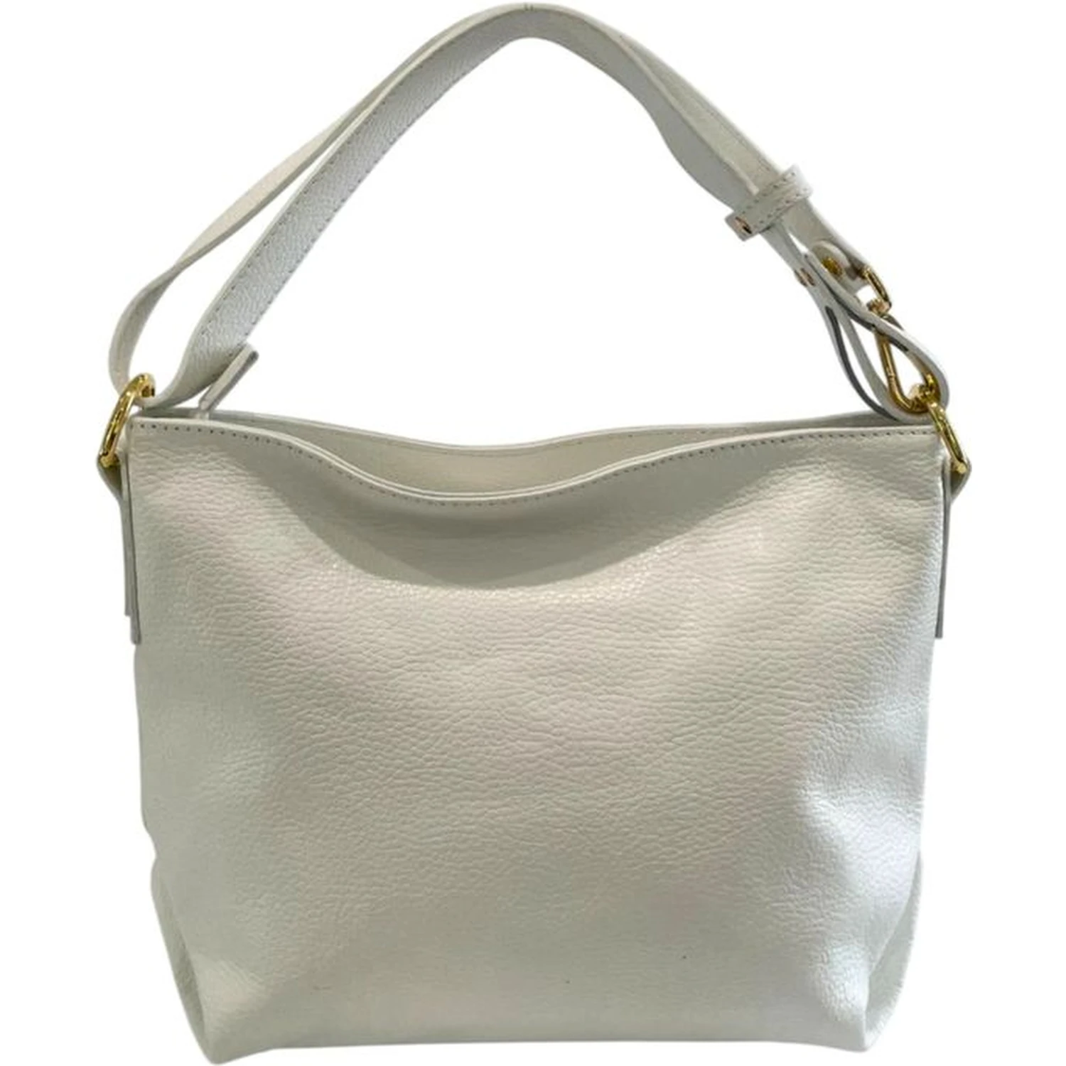 White Cowhide Clutch Bag