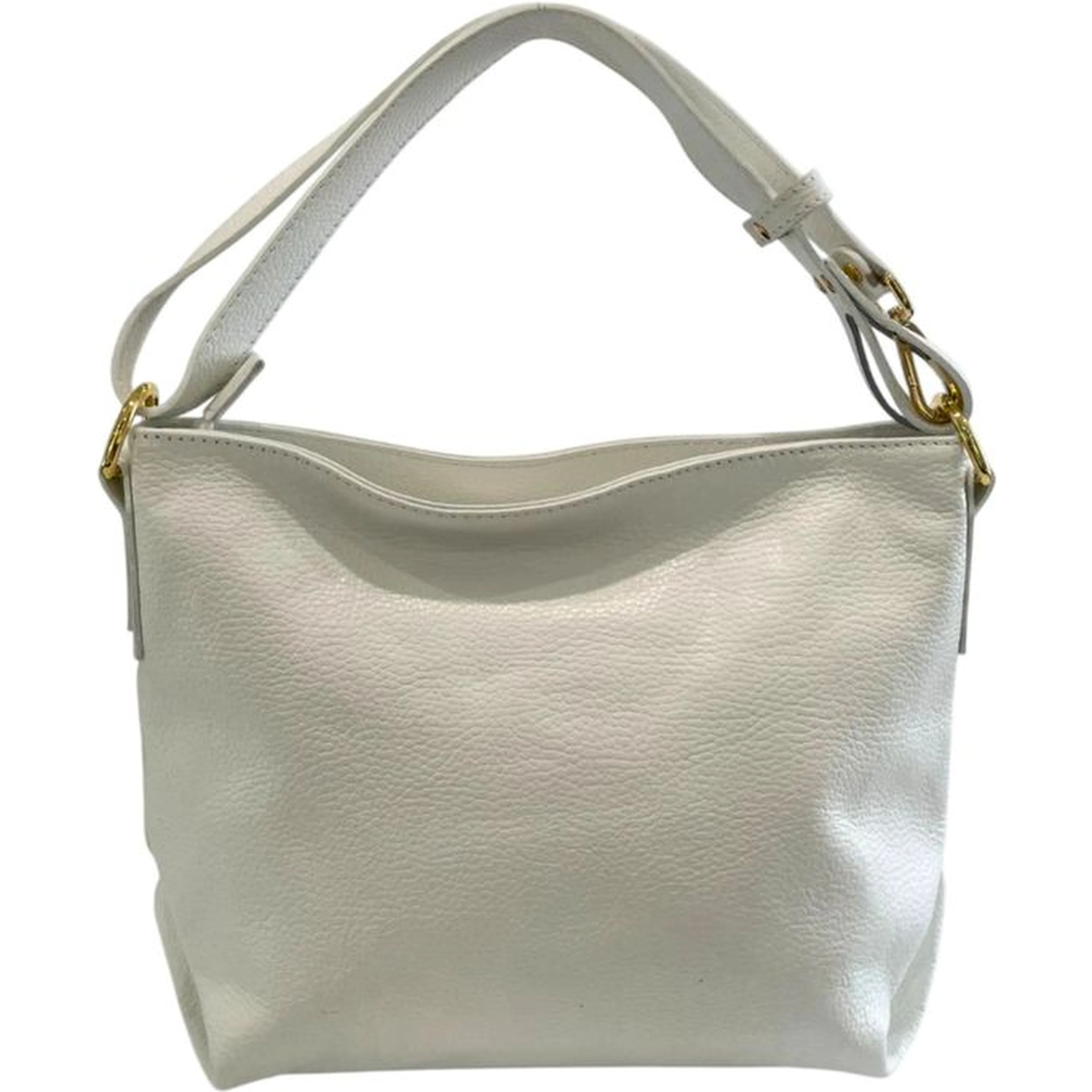 White Cowhide Clutch Bag