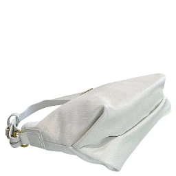 White Cowhide Clutch Bag