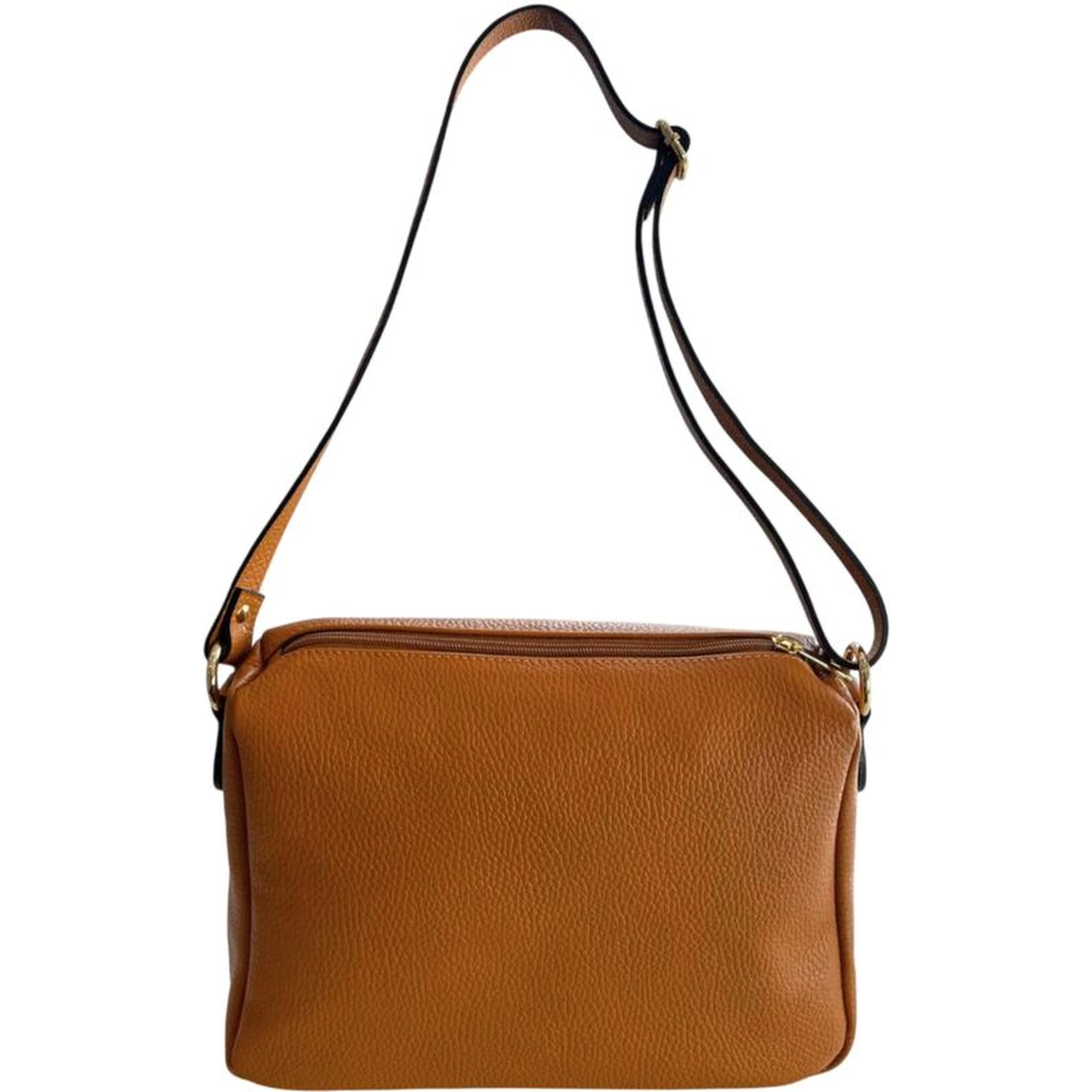 Brown Cowhide Crossbody Bag