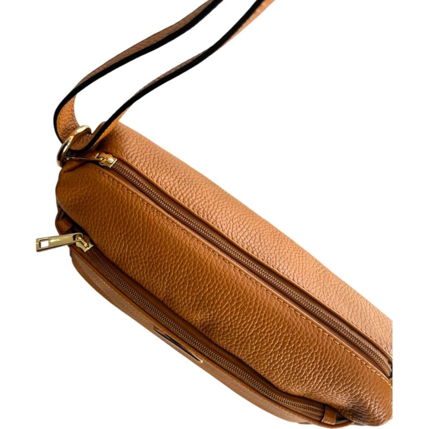 Brown Cowhide Crossbody Bag