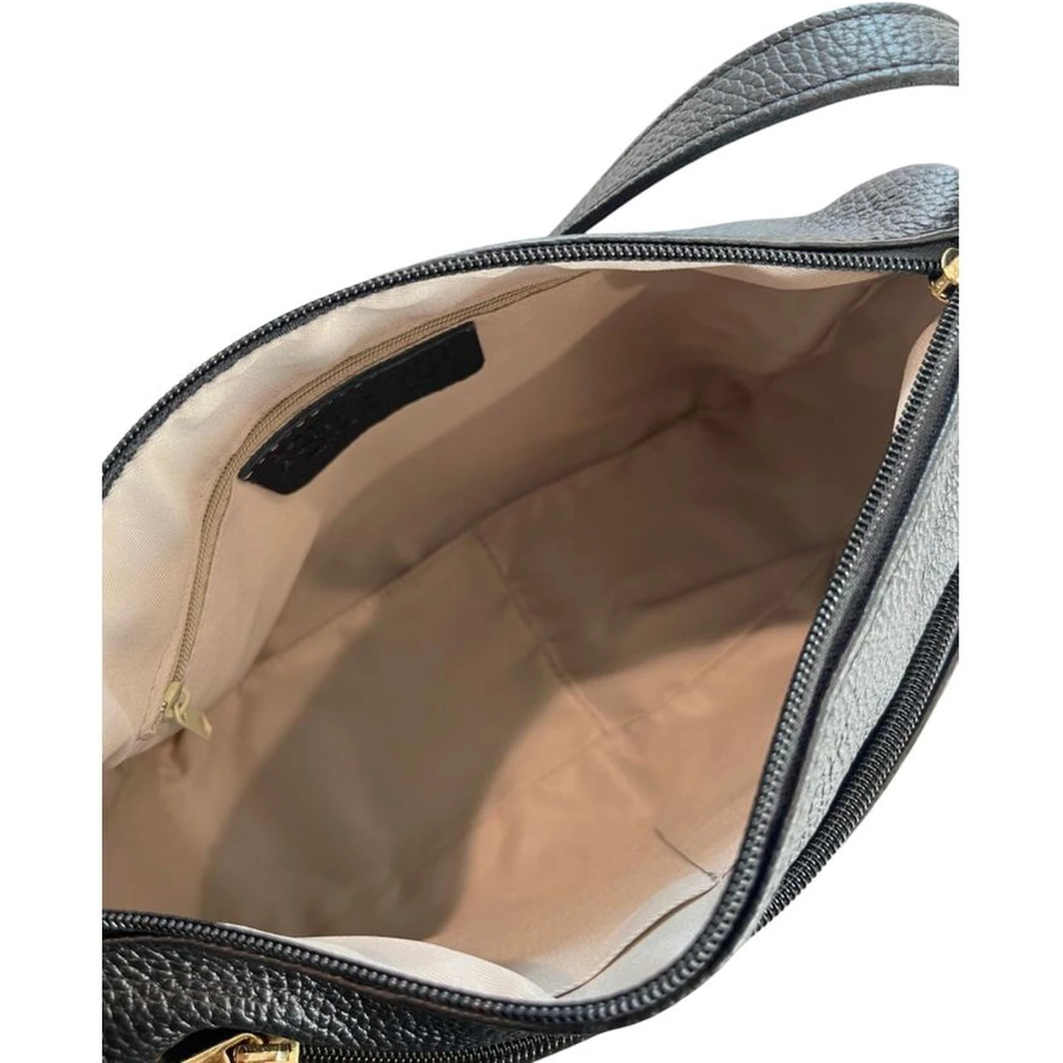 Black Cowhide Crossbody Bag