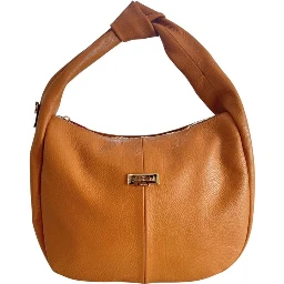 Brown Cowhide Clutch Bag