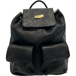 Black Cowhide Backpack