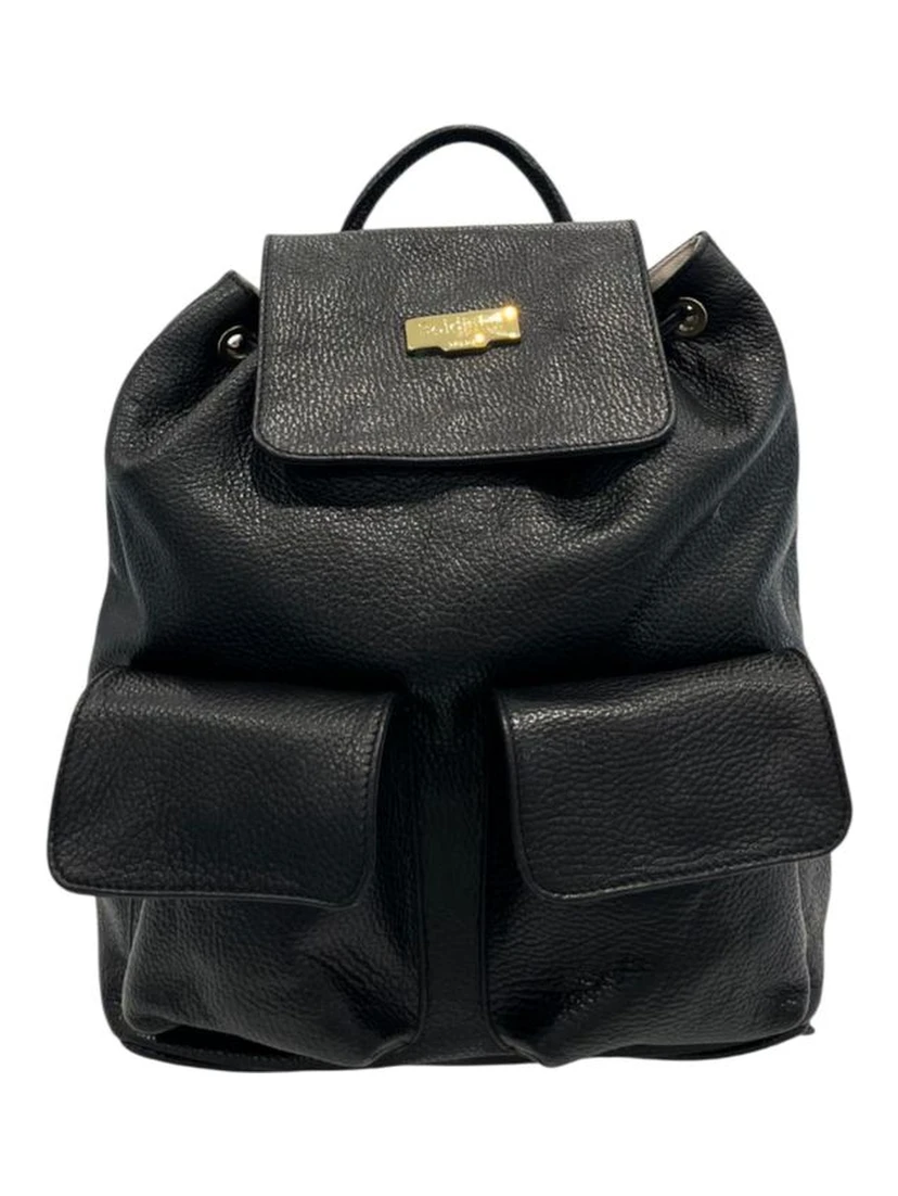 Black Cowhide Backpack