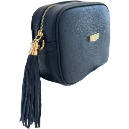 Blue Cowhide Crossbody Bag