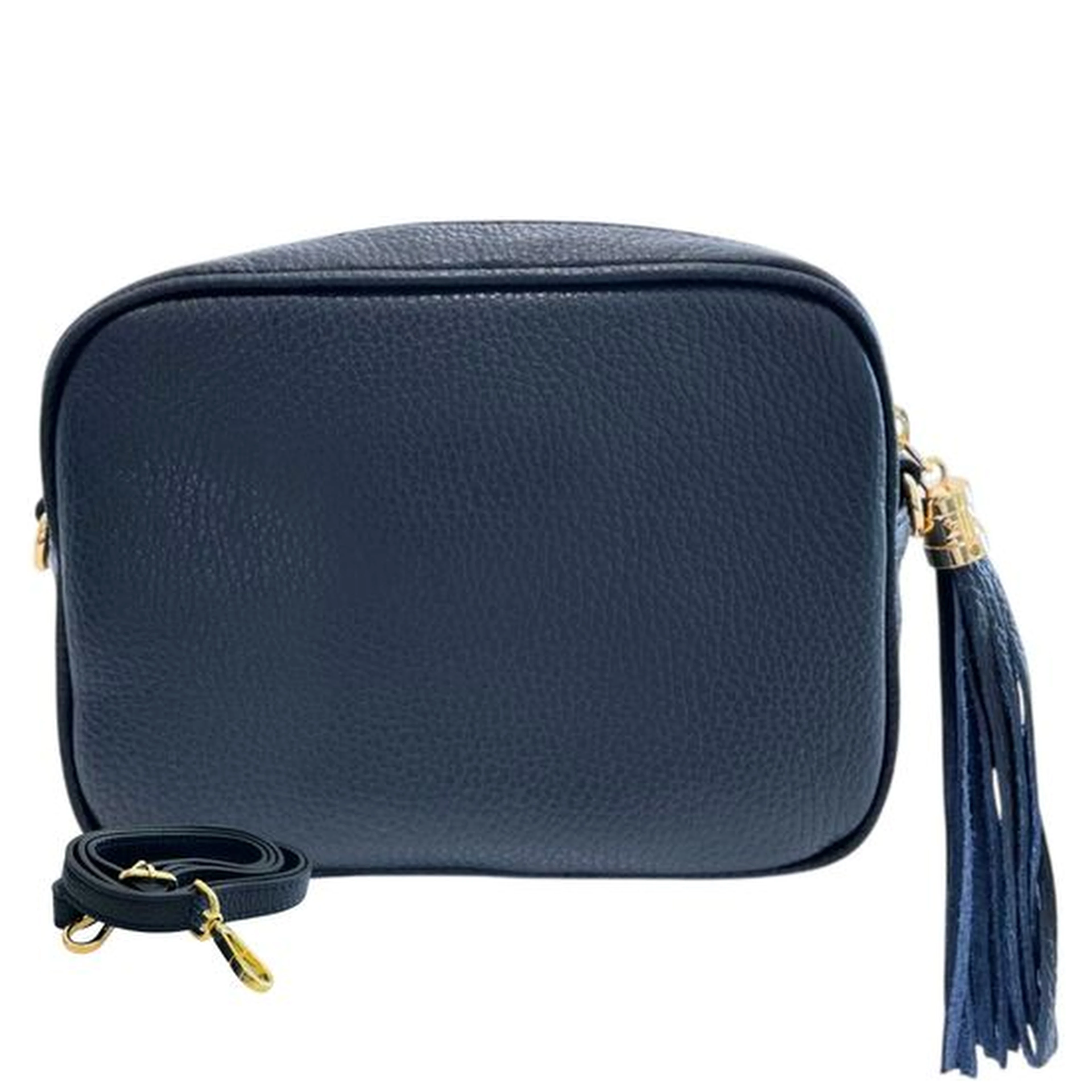 Blue Cowhide Crossbody Bag