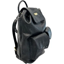 Black Cowhide Backpack