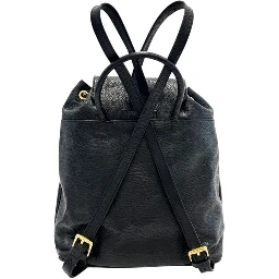 Black Cowhide Backpack