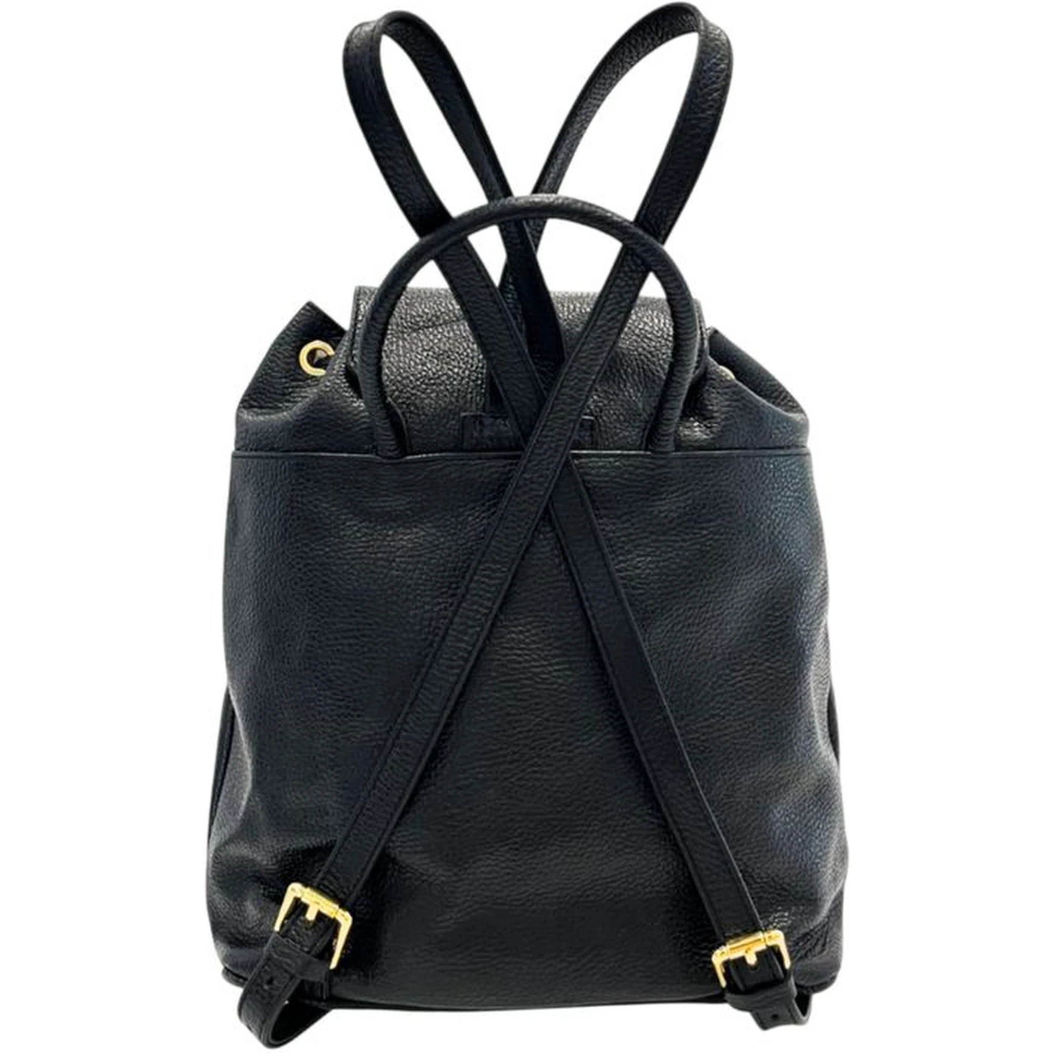 Black Cowhide Backpack