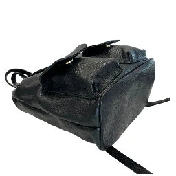 Black Cowhide Backpack