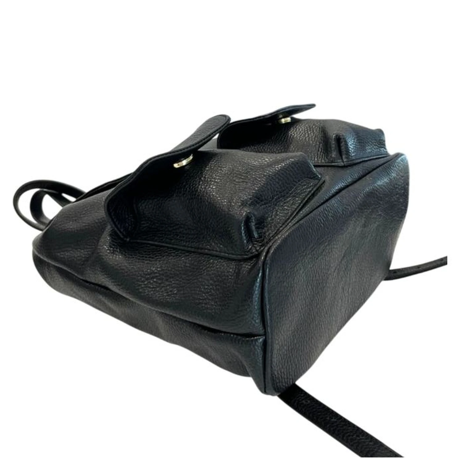Black Cowhide Backpack