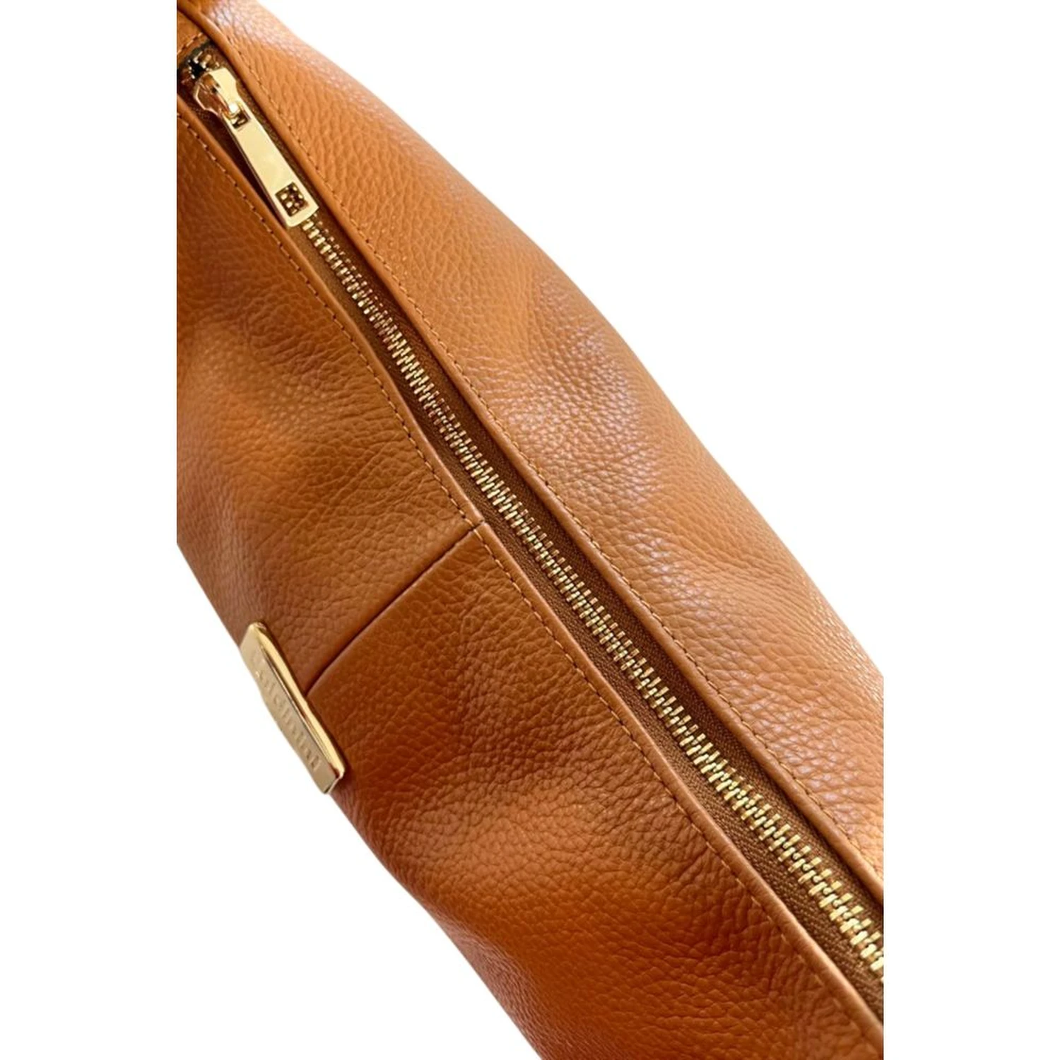 Brown Cowhide Clutch Bag