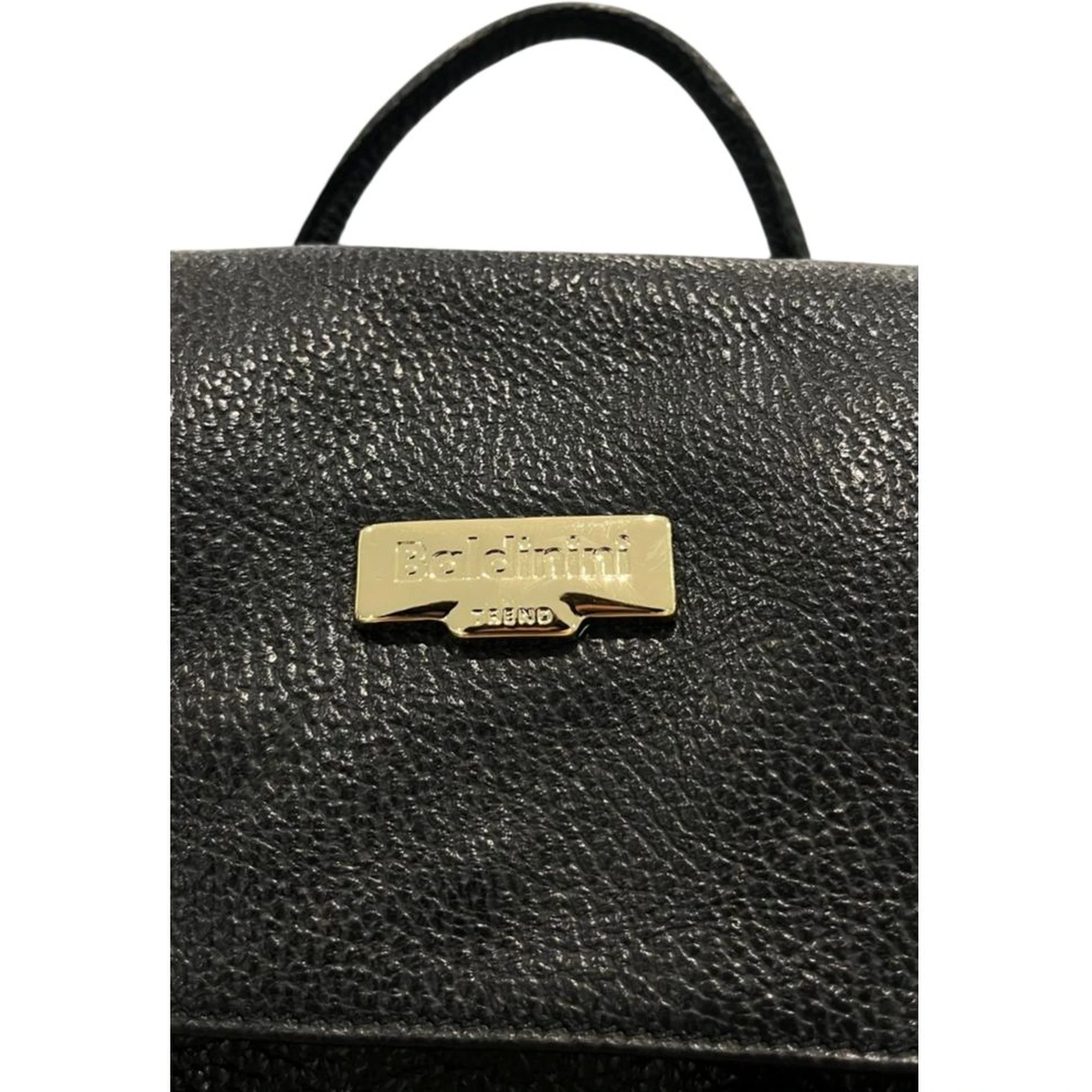 Black Cowhide Backpack