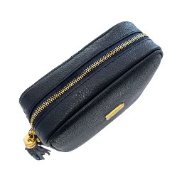 Blue Cowhide Crossbody Bag