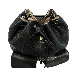 Black Cowhide Backpack