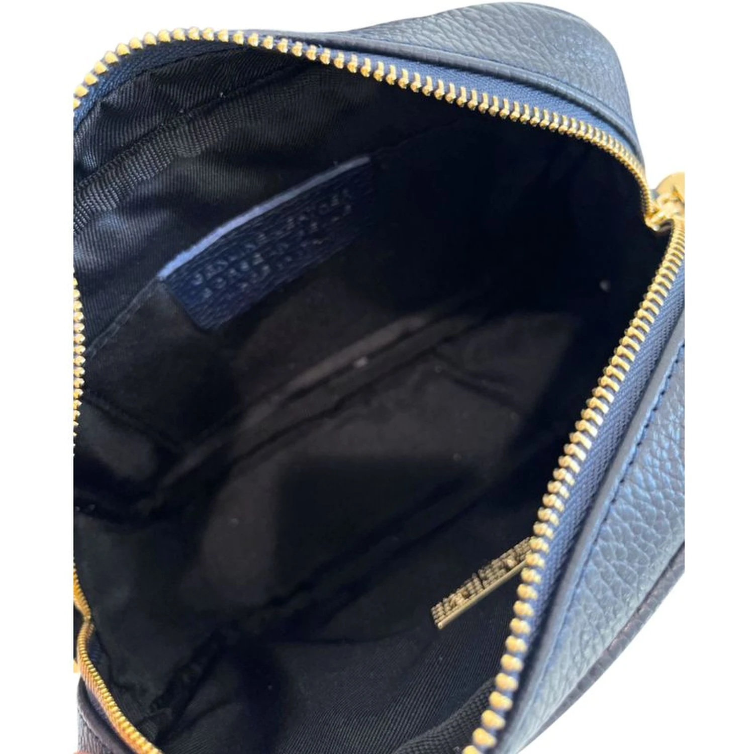 Blue Cowhide Crossbody Bag