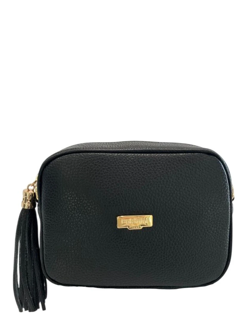 Black Cowhide Crossbody Bag