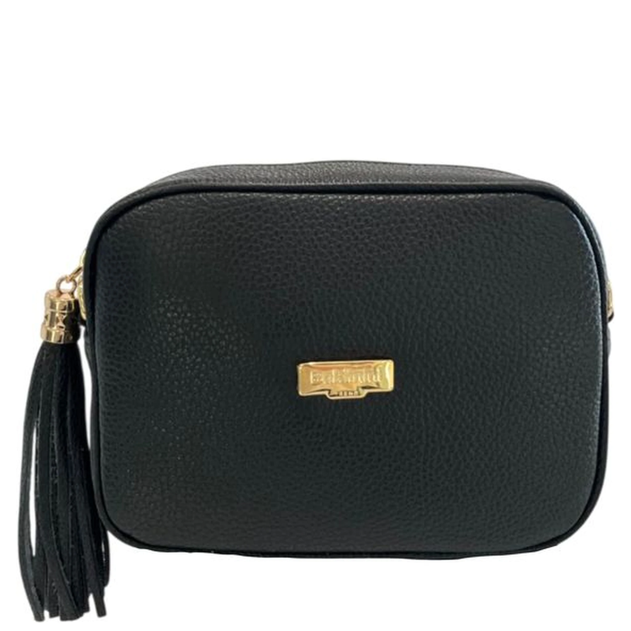 Black Cowhide Crossbody Bag
