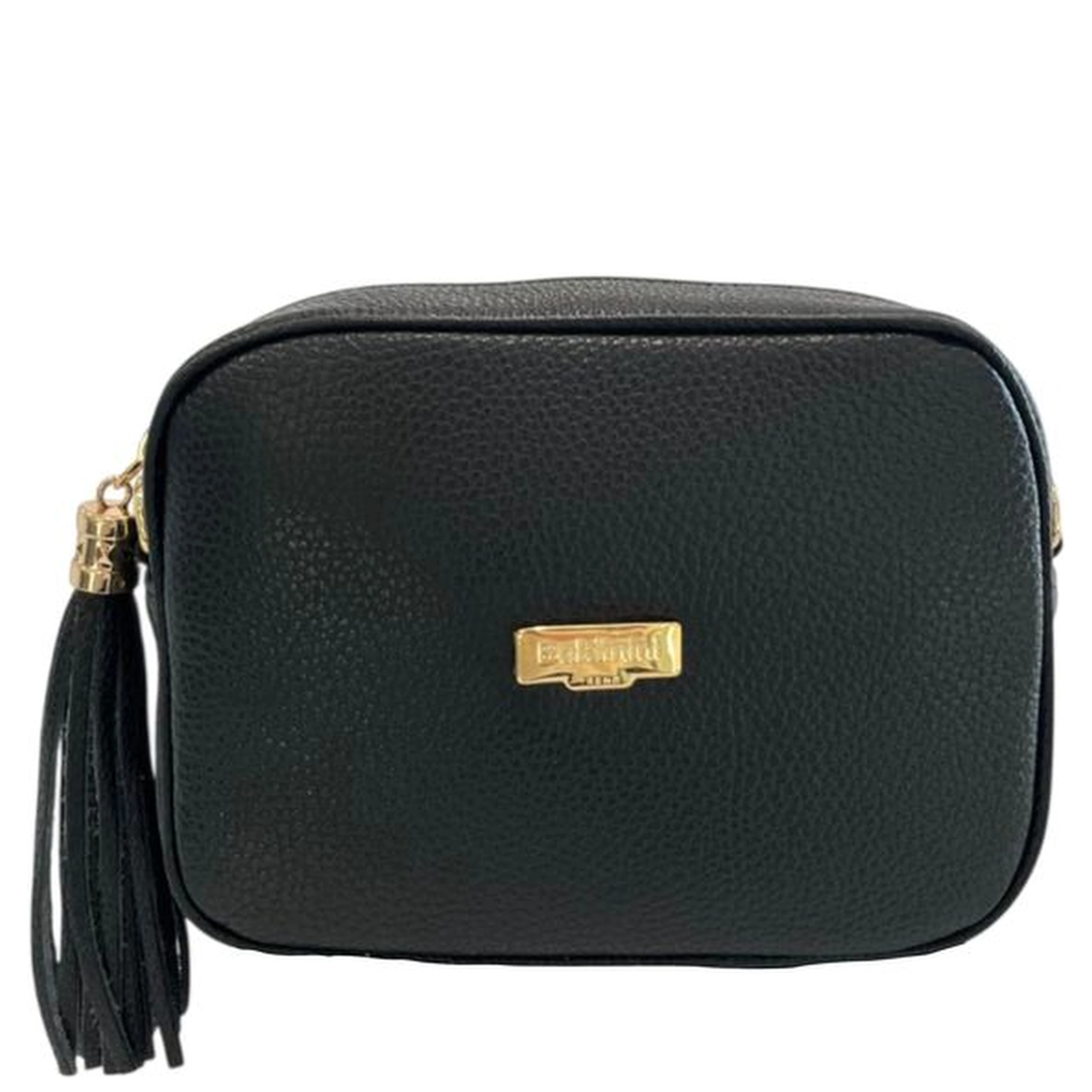Black Cowhide Crossbody Bag