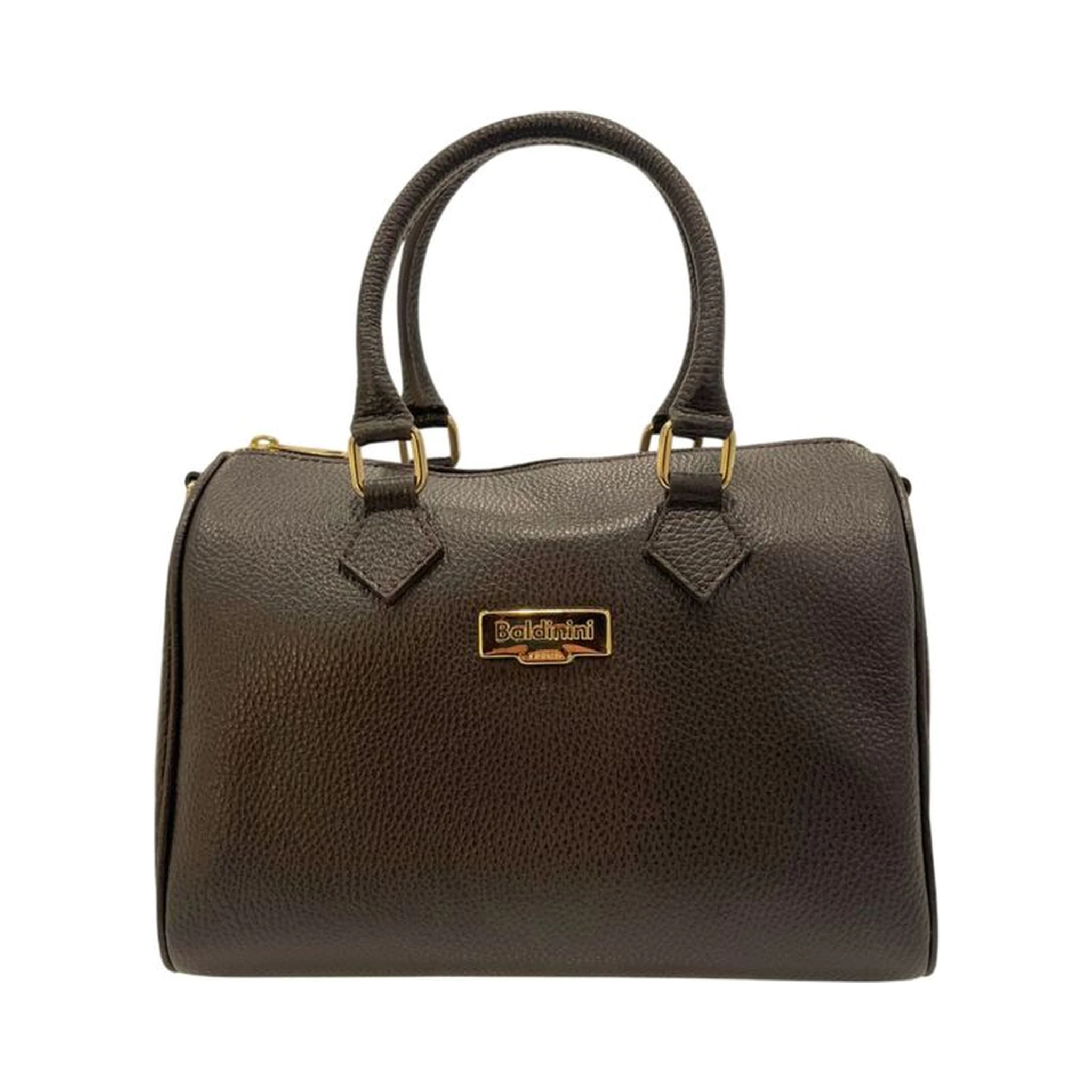 Brown Cowhide Shoulder Bag