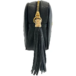 Black Cowhide Crossbody Bag
