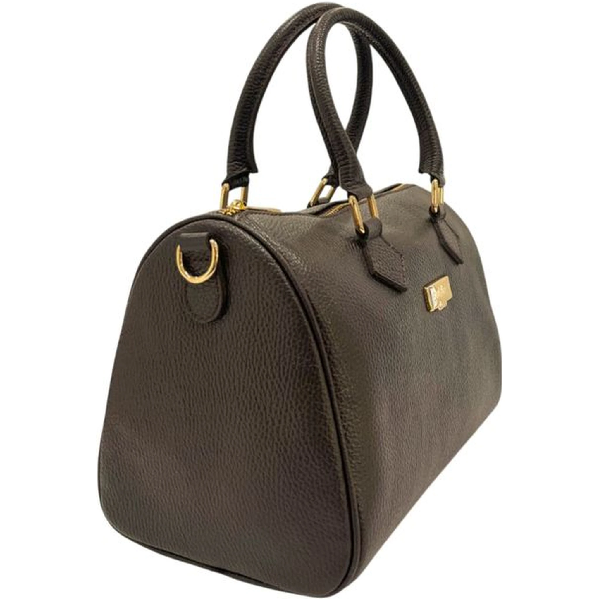 Brown Cowhide Shoulder Bag