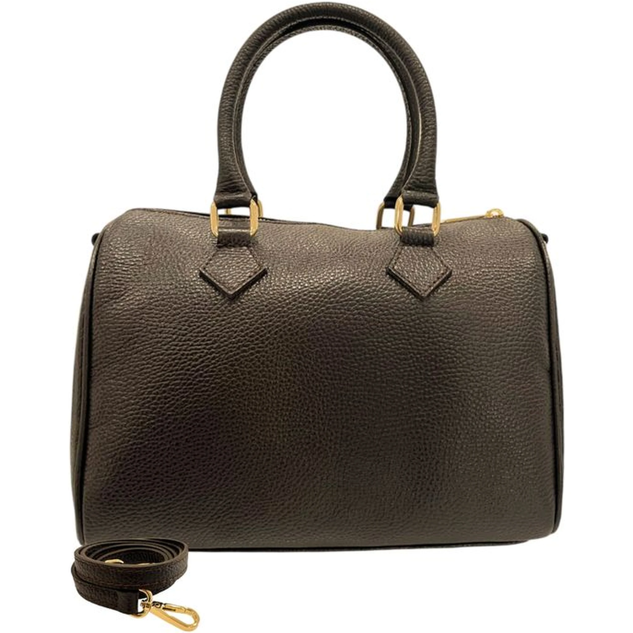 Brown Cowhide Shoulder Bag