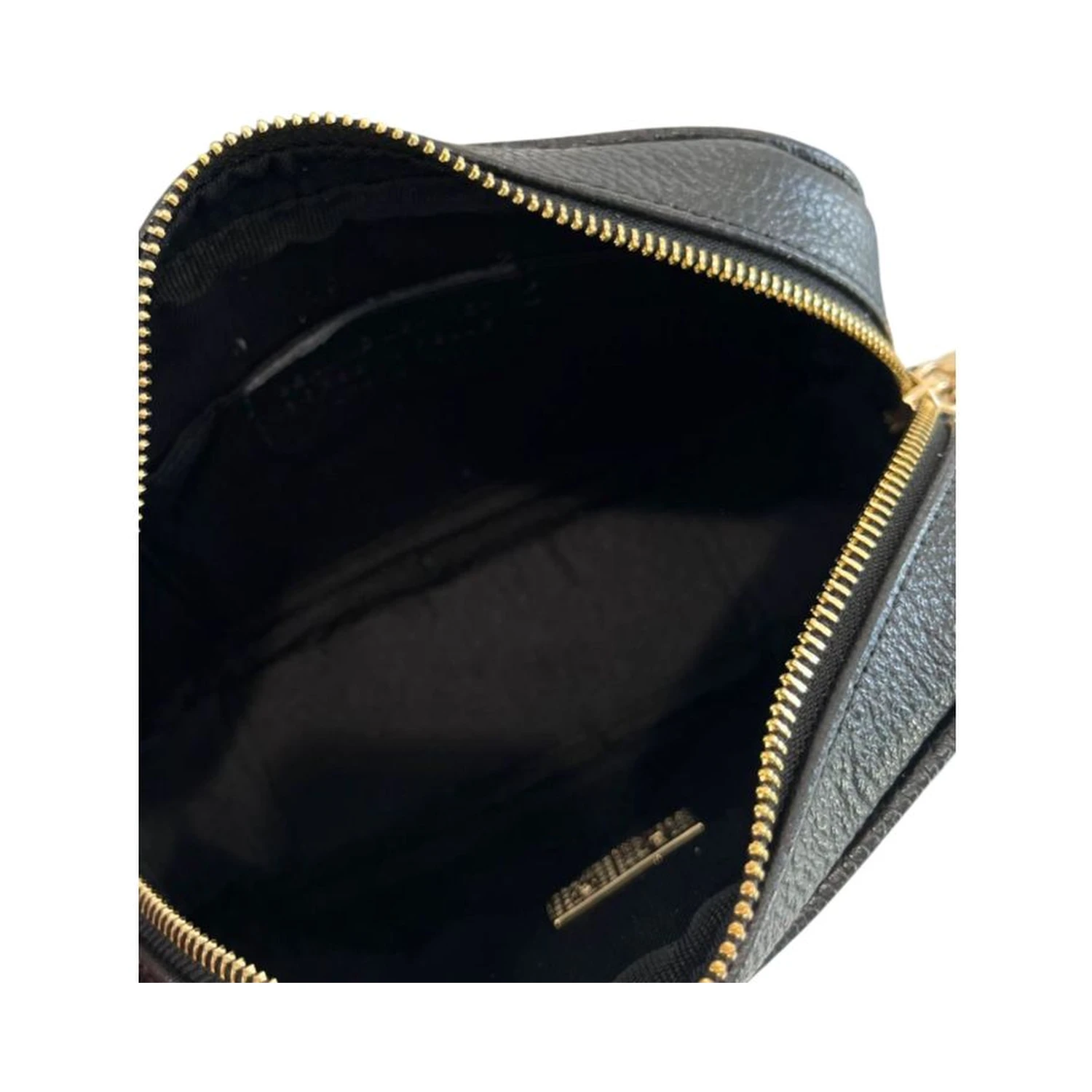 Black Cowhide Crossbody Bag
