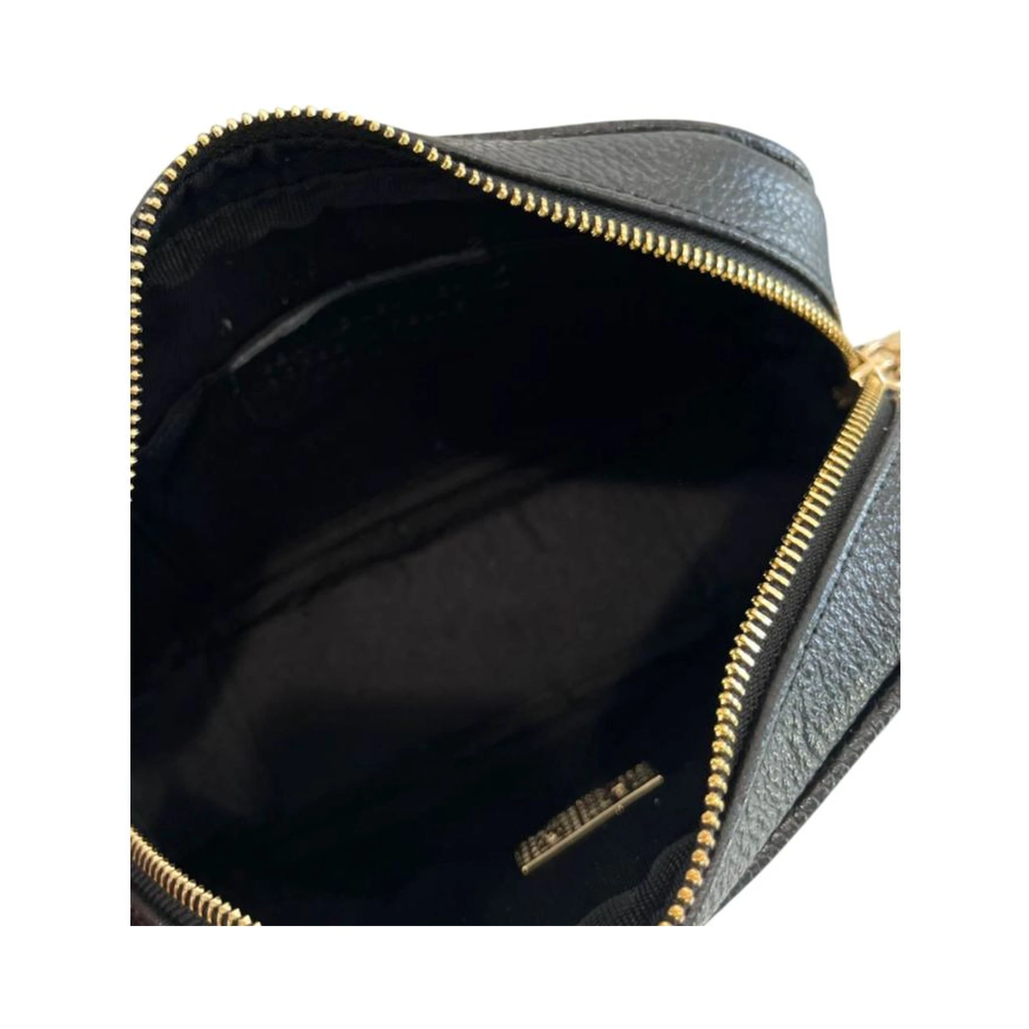 Black Cowhide Crossbody Bag