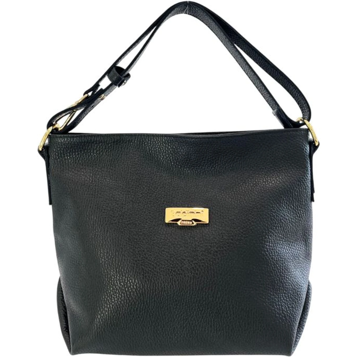 Black Cowhide Clutch Bag