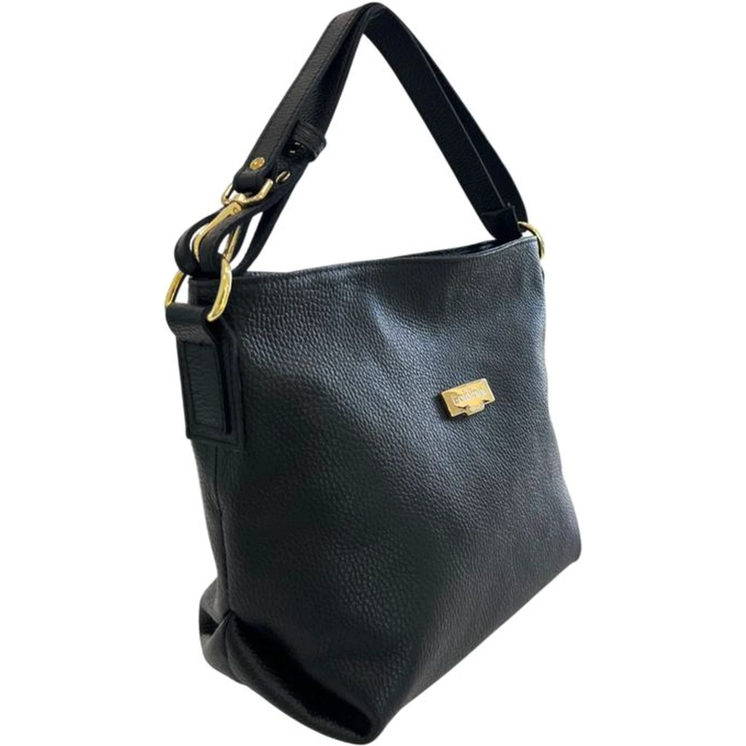 Black Cowhide Clutch Bag