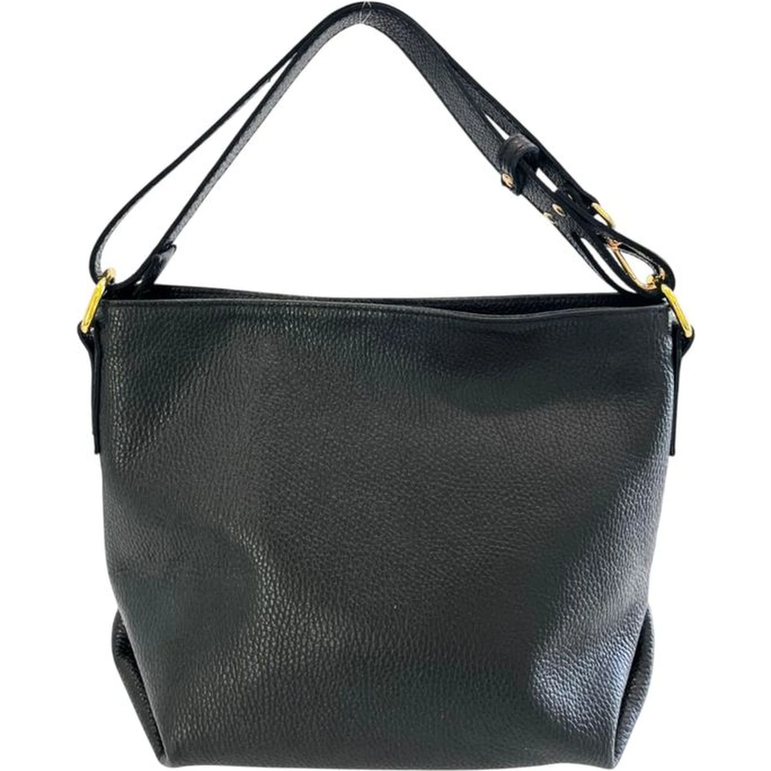 Black Cowhide Clutch Bag