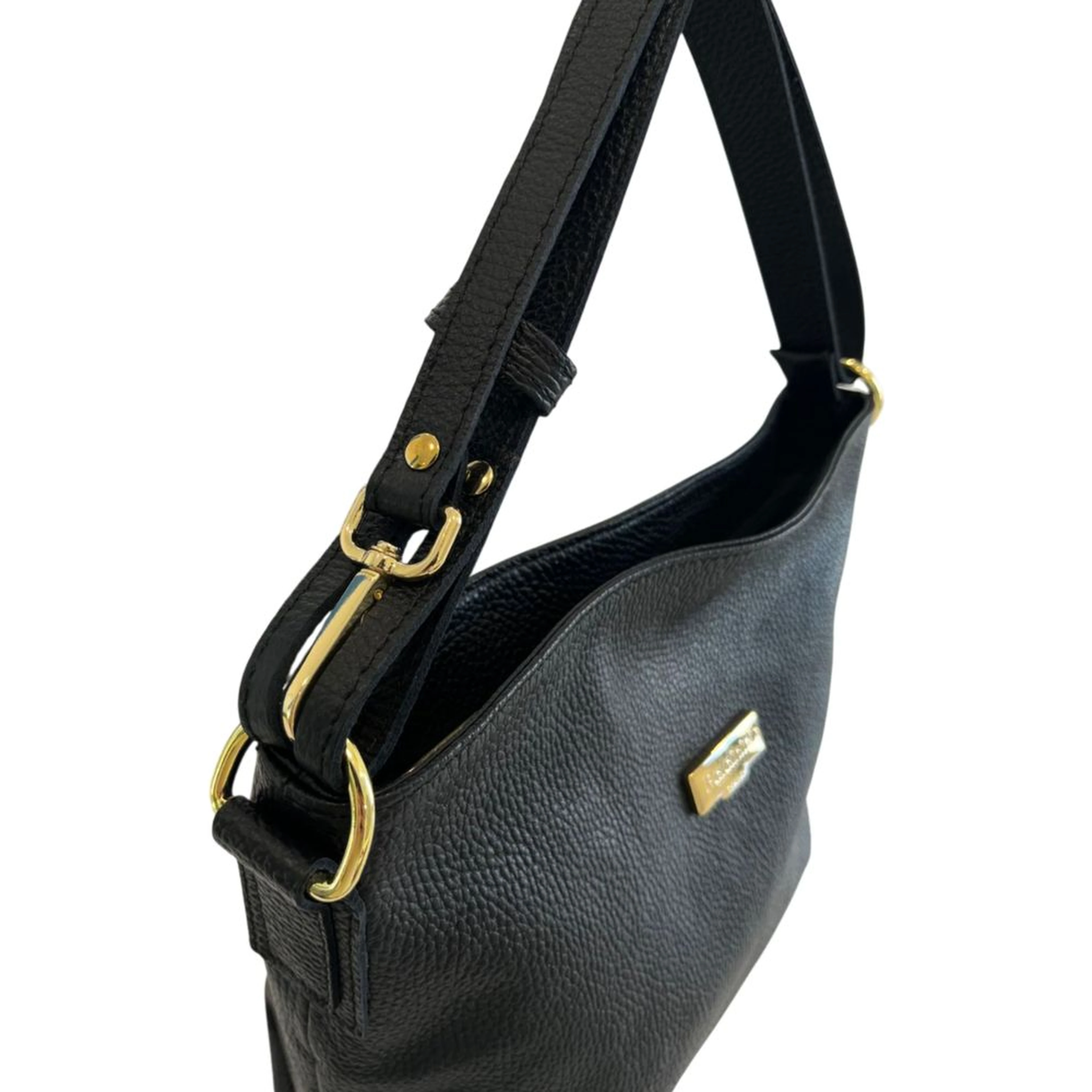 Black Cowhide Clutch Bag
