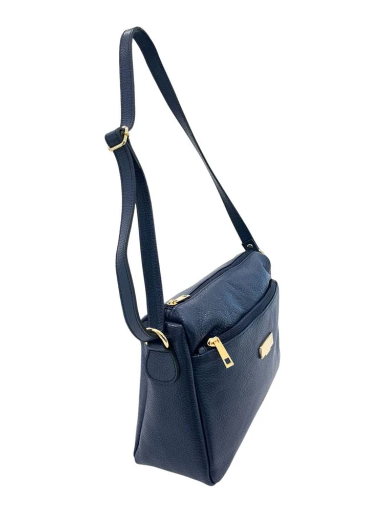 Blue Cowhide Crossbody Bag alternative