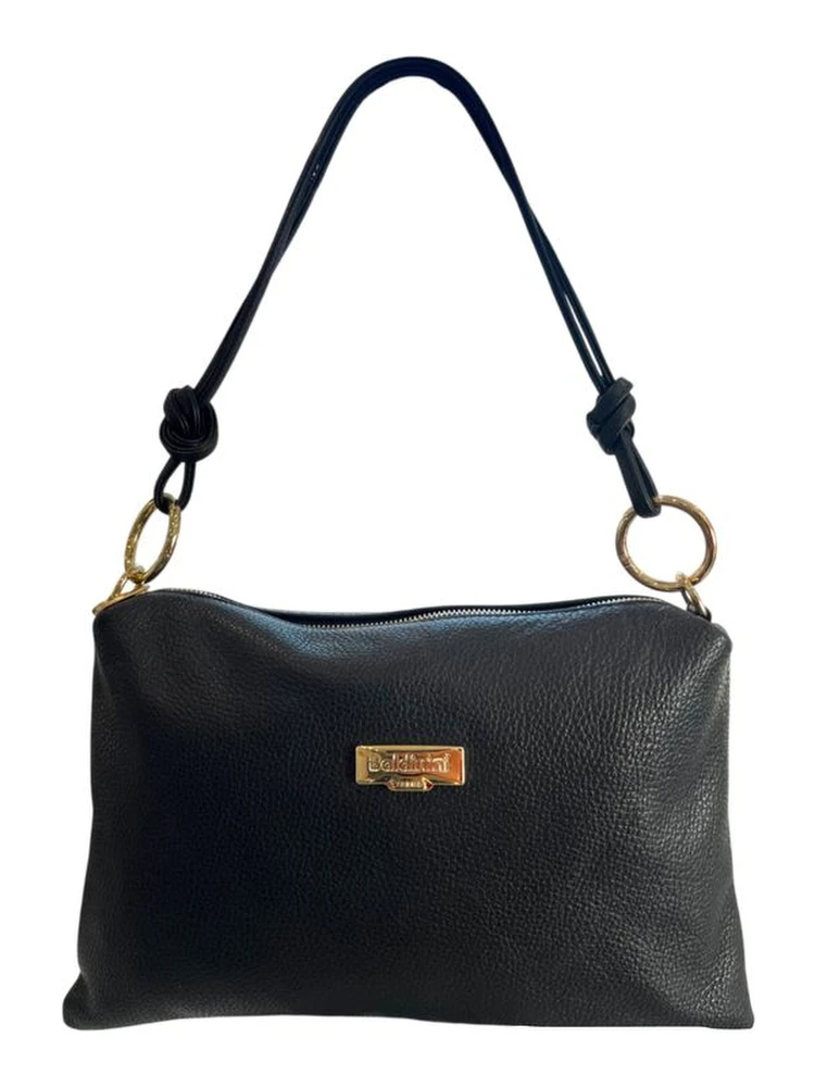 Black Cowhide Clutch Bag