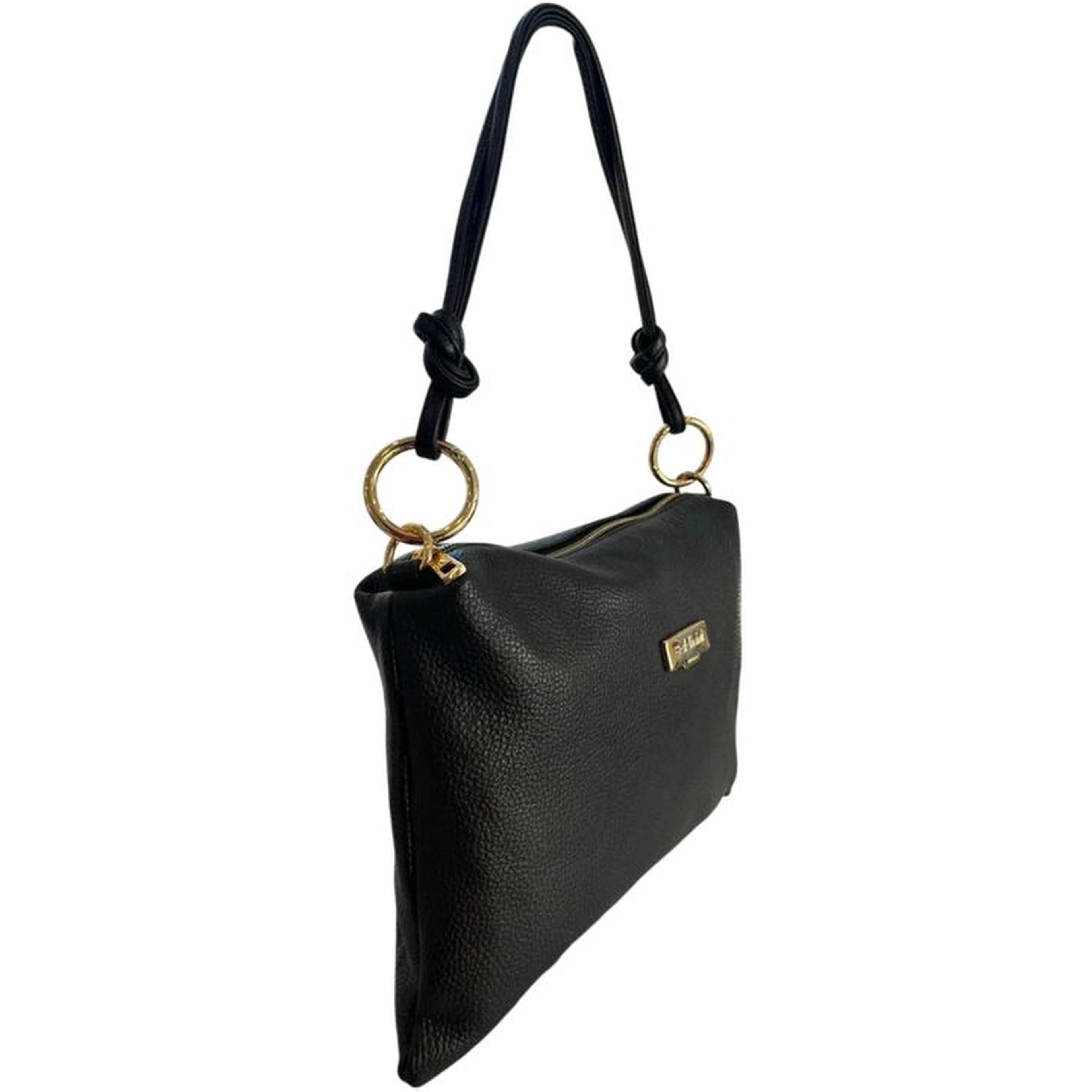 Black Cowhide Clutch Bag