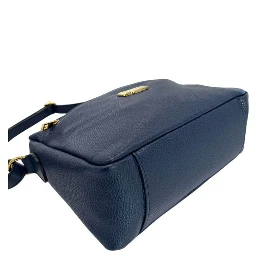 Blue Cowhide Crossbody Bag