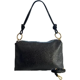 Black Cowhide Clutch Bag