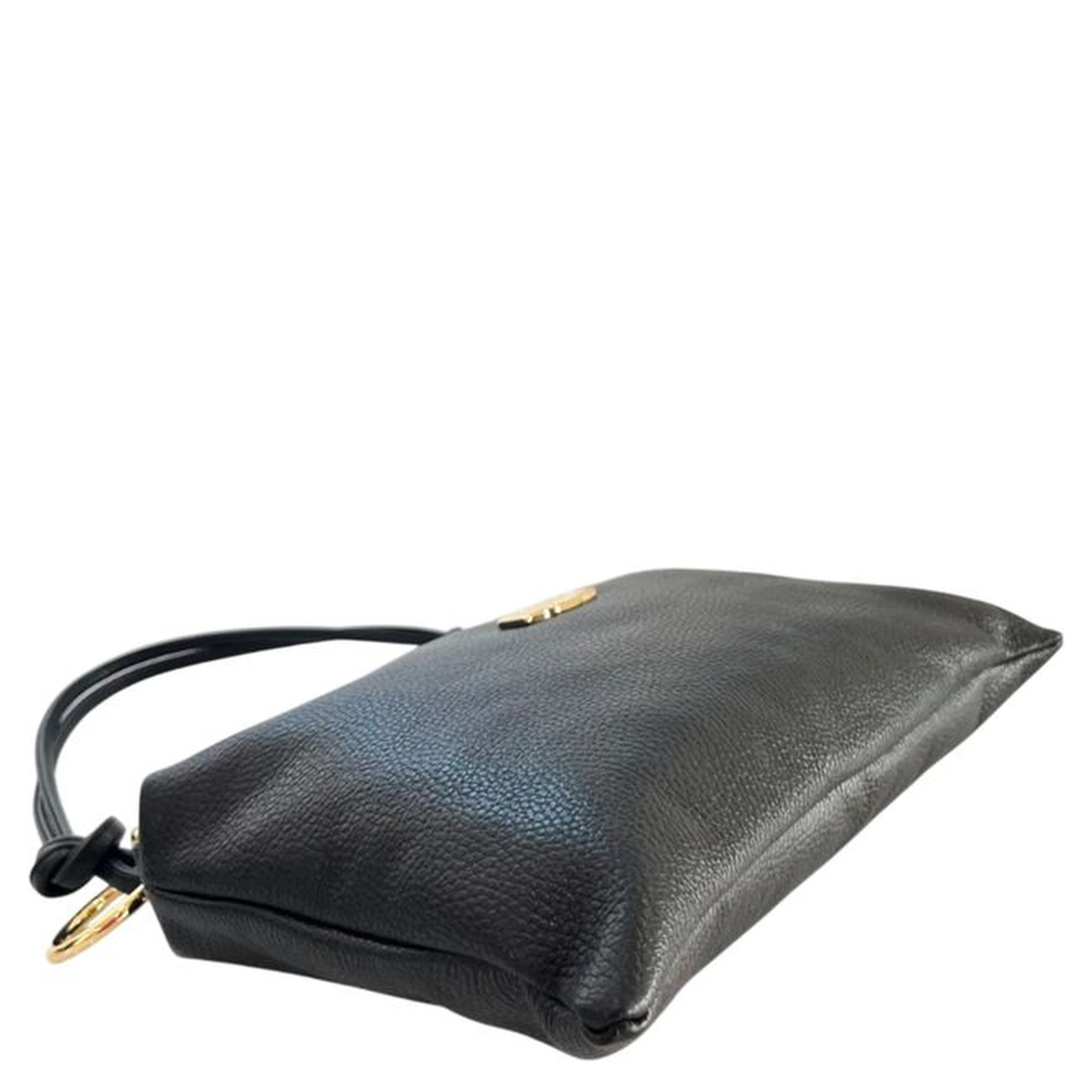 Black Cowhide Clutch Bag