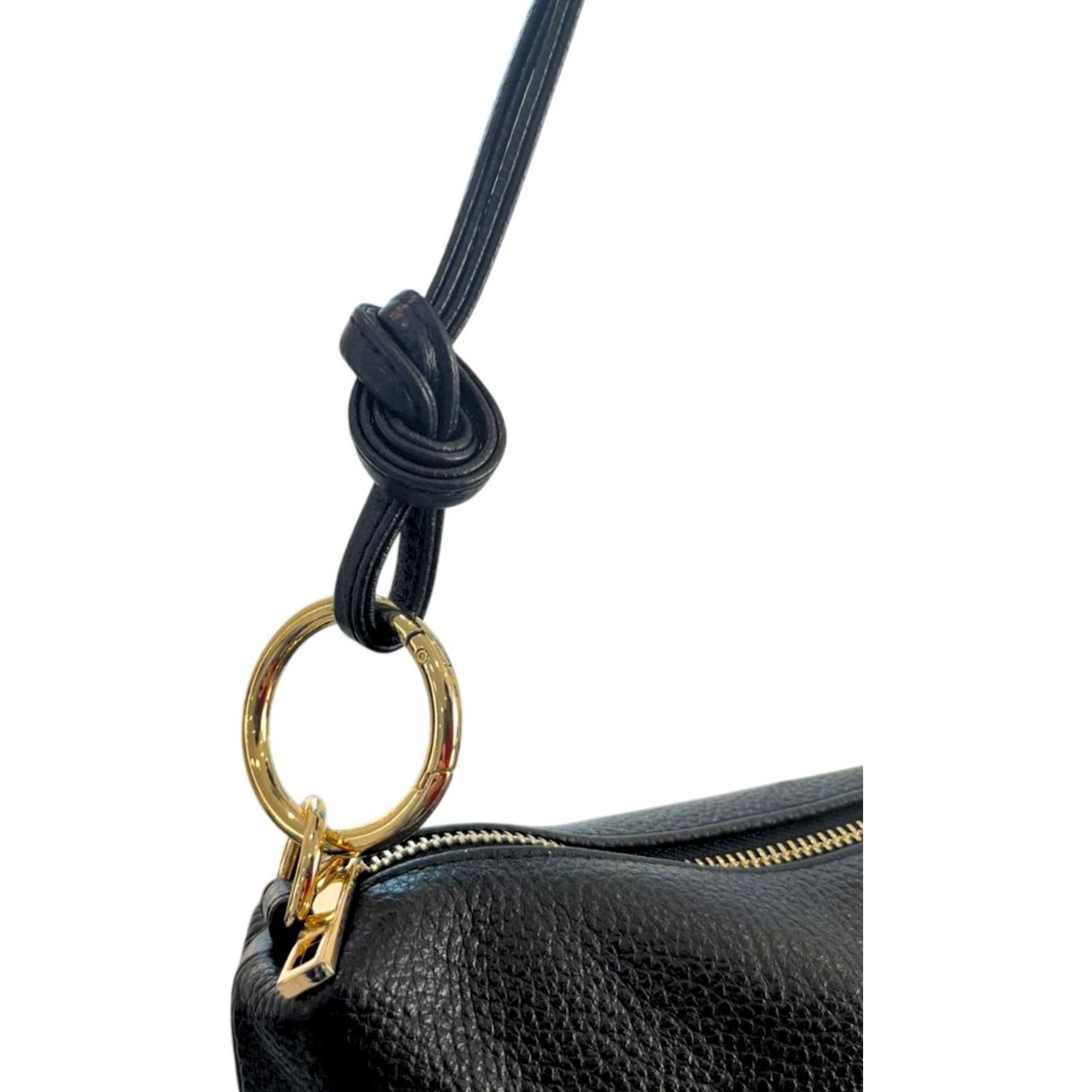 Black Cowhide Clutch Bag