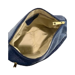 Blue Cowhide Crossbody Bag