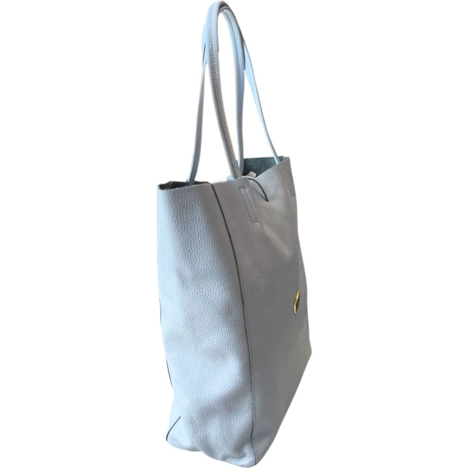Blue Cowhide Clutch Bag