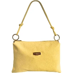 Bicolor Cowhide Clutch Bag