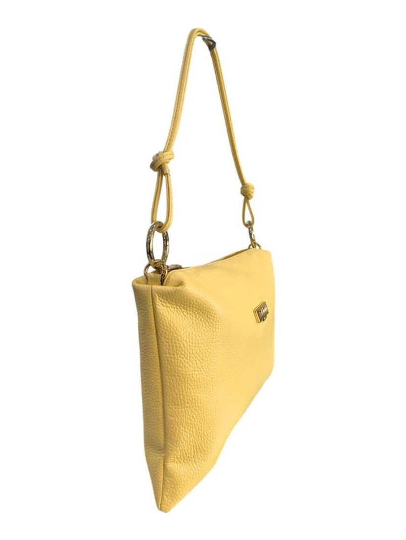 Bicolor Cowhide Clutch Bag