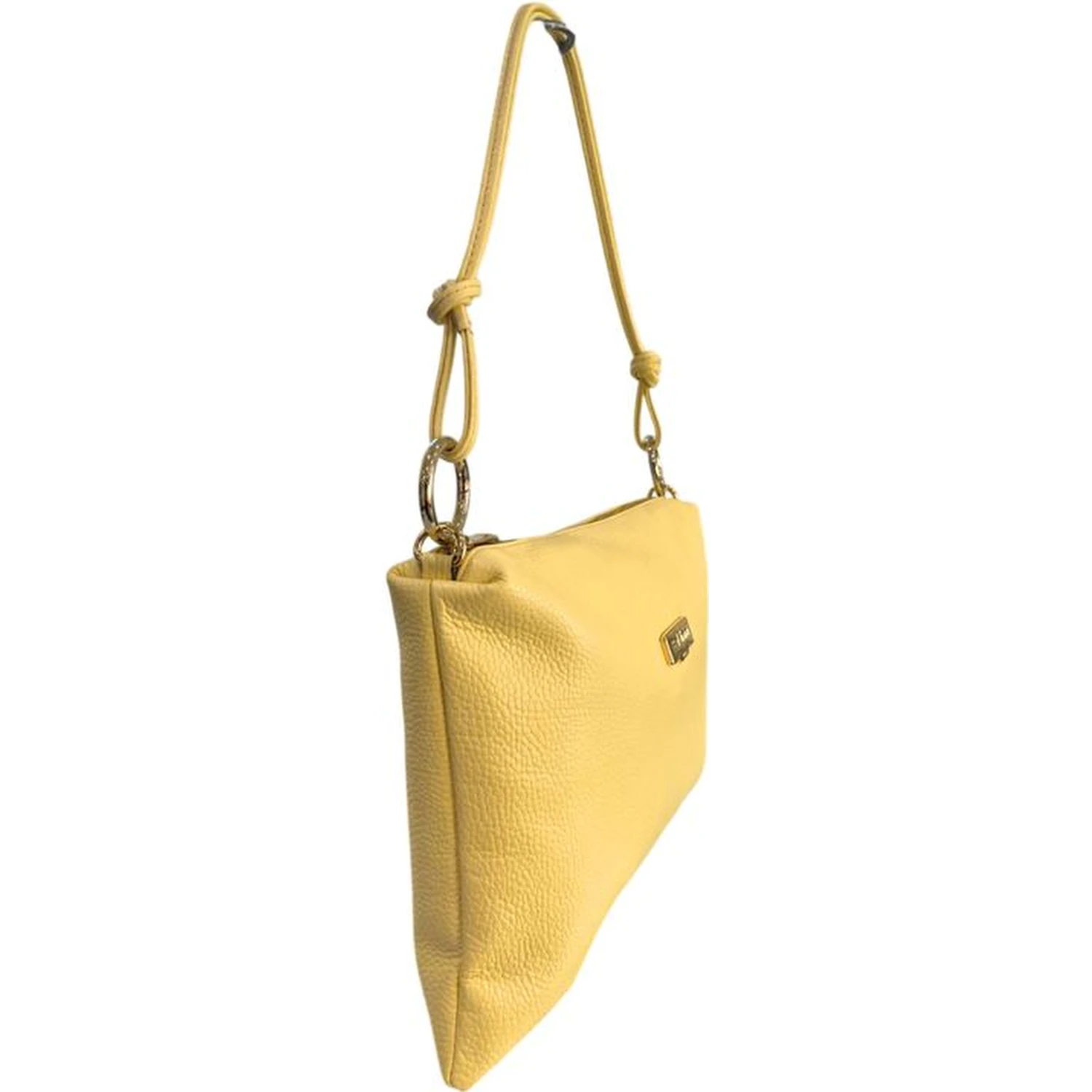 Bicolor Cowhide Clutch Bag