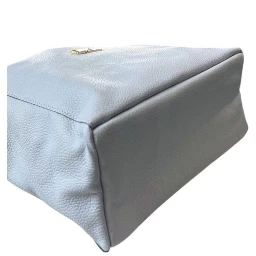 Blue Cowhide Clutch Bag