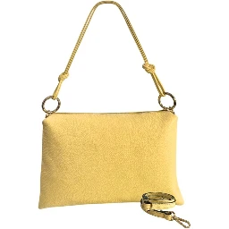 Bicolor Cowhide Clutch Bag