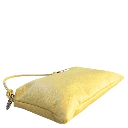 Bicolor Cowhide Clutch Bag