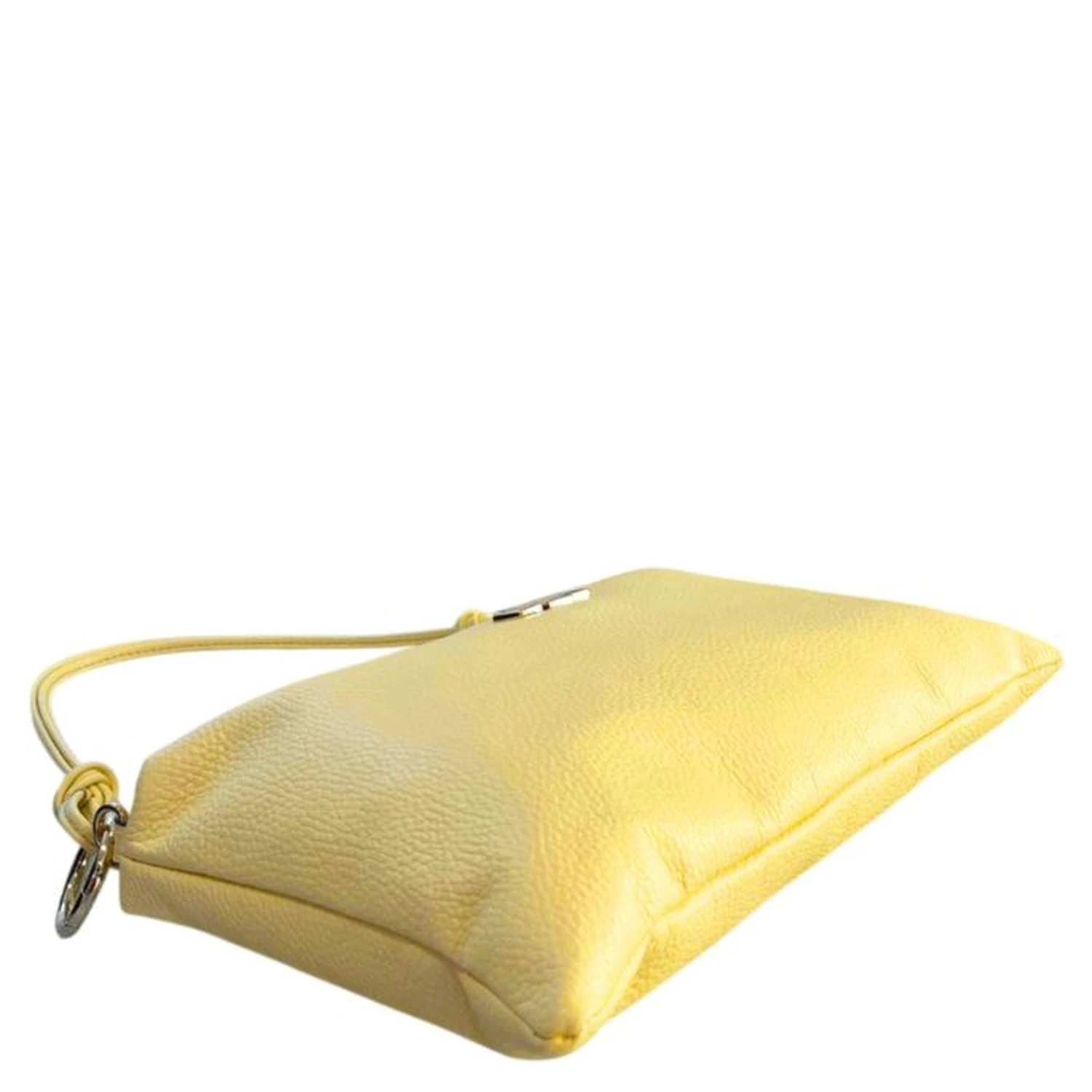 Bicolor Cowhide Clutch Bag